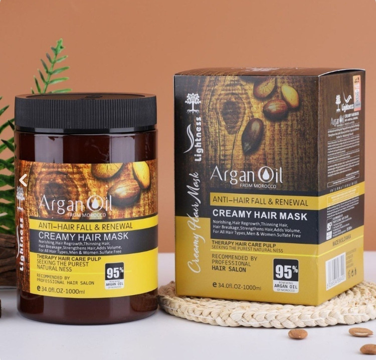 ماسک مو حاوی روغن آرگان لایتنس اصل